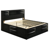 Orleans Furniture - Coaster - Briana Wood Eastern King Storage Bookcase Bed Black - 202701KE